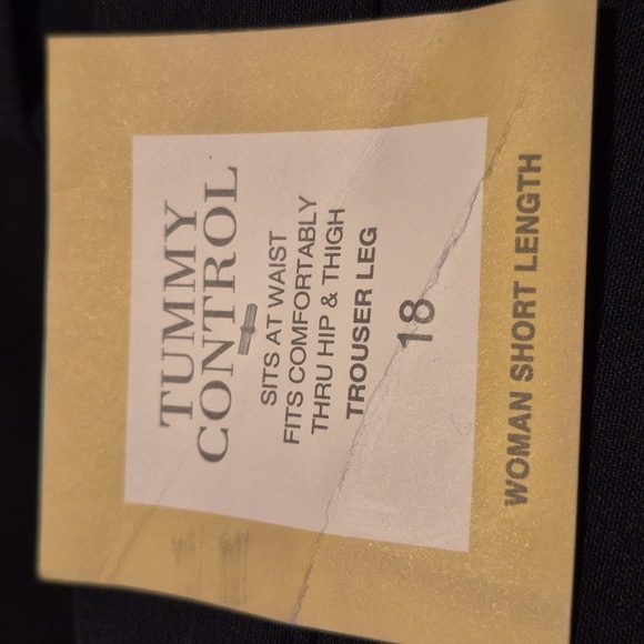 Dressbarn women's size 18W navy blue dress pants, have stretch, NWT - Picture 9 of 10